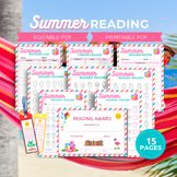 Summer Reading Log, Summer Reading Tracker, Summer Bookmar