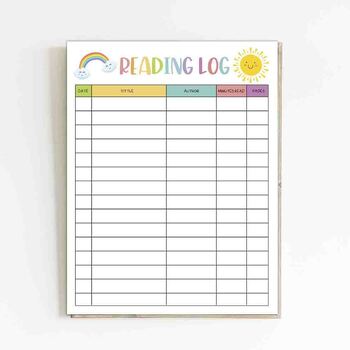 Summer Reading Log printable_8.5x11