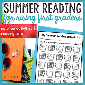 Preview of Summer Reading Packet for Rising First Graders - Summer Reading Activities