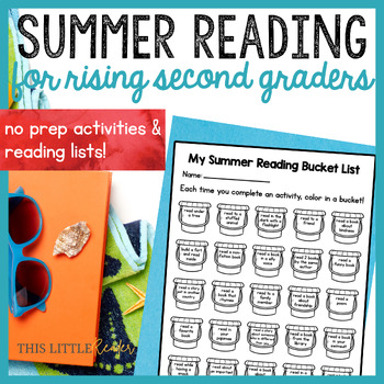Preview of Summer Reading Packet for Rising Second Graders - Summer Reading Activities
