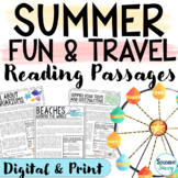 Summer Reading Passages with Comprehension Passages Digita