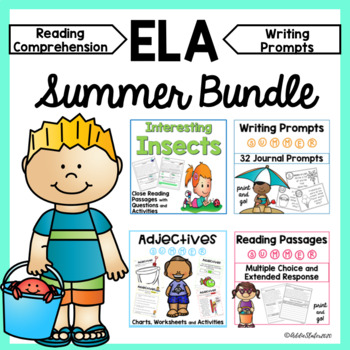 Preview of Summer Reading Passages with Comprehension and End of the Year Activities