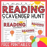 Summer Reading Scavenger Hunt Challenge | Free Printable PDF