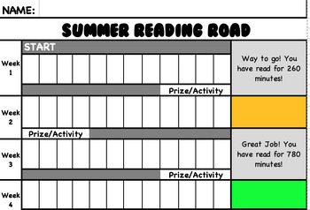 Preview of Summer Reading Tracker