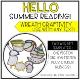 Summer Reading Wreath Craftivity {Use with any fiction or 