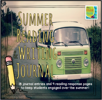 Preview of Summer Reading Comprehension and Writing Journal Activity Book