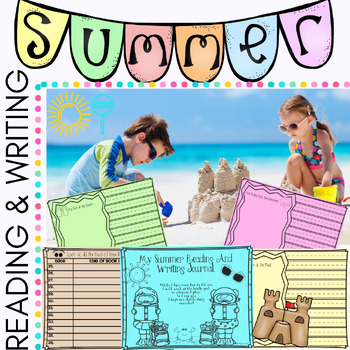 Preview of Summer Reading and Writing Journals | Summer Slide | First & Second Grade       