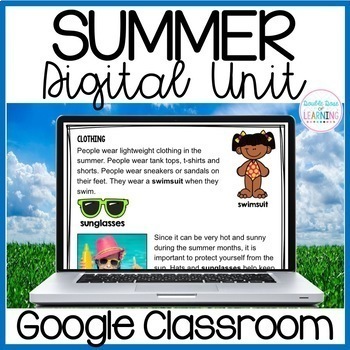 Preview of Summer Research Digital Distance Learning Unit for Google Classroom