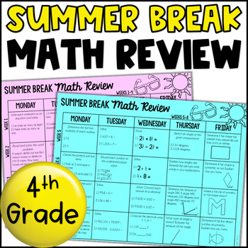 Preview of Summer Review {4th Grade Math}