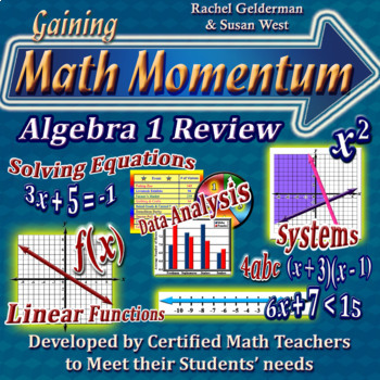 Preview of Algebra 1 Essentials–Mixed Review of Course Content–Middle School & High School