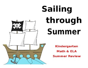 Preview of Summer Review Calendar- Kindergarten