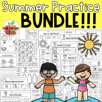 Preview of Summer Review ELA and Math Bundle!!!
