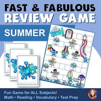 Preview of Summer Review Game for Math and Reading