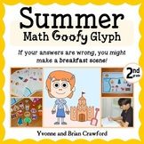 Summer Review Math Goofy Glyph 2nd Grade | Math Enrichment