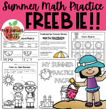 Preview of Summer Review Math Packet FREEBIE!!!