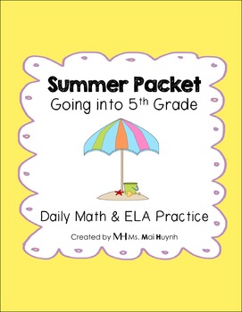Preview of Summer Packet - Going into 5th Grade