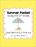 Summer Packet - Going into 5th Grade