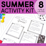 Summer Fun Packet - Writing Prompts, Reading Comprehension