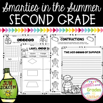 Preview of Summer Review Packet for Second Grade