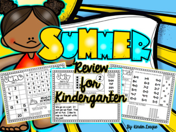 Preview of Summer Review Packet by Kinder League