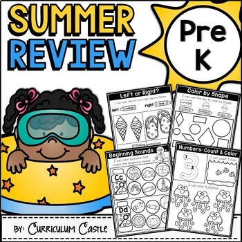 Preview of Summer Review Packet for Pre-K