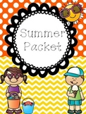 Summer Review Packet (kindergarten)