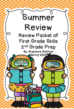 Preview of Summer Review Skills - First Grade Review - 2nd Grade Prep