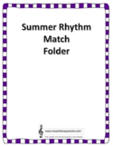Summer Rhythm Match Music Therapy Resource - File Folder