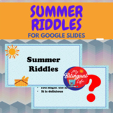 Summer Riddles - English Printable Activity Task Cards and