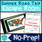 Summer Road Trip STEM Escape Room - End of Year No Prep Di