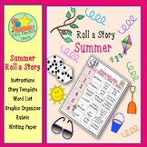Summer Roll a Story - Story Prompts, Graphic Organizers, W