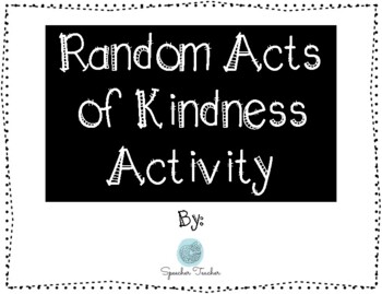 Preview of Kindness Activity