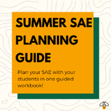 Summer SAE Guided Workbook | FFA and Agriculture Workbook