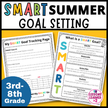 Preview of SMART Goal Setting Activities for End of the Year & Summer 3rd-8th grade