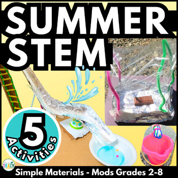 Preview of Summer STEM | End of Year STEM Activities | STEM Camp Challenges | Easy Supplies