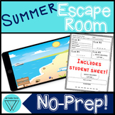 Summer STEM Escape Room - NO PREP Digital Breakout - Beach