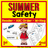 Summer Safety Activities - Decodable Reader for K & 1st