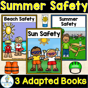 Preview of Summer Safety Adapted Books