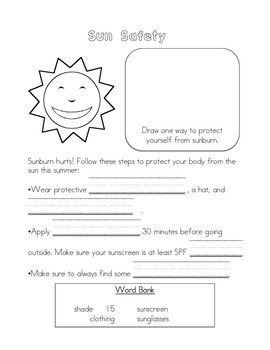 summer safety booklet by laura duggan teachers pay teachers