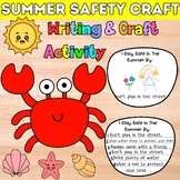 Summer Safety Craft End Of The Year Health Crab Craftivity