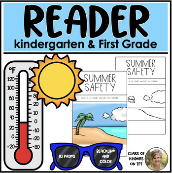 Preview of Summer Safety Reader for Kindergarten and First Grade Social Studies