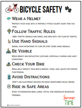 Summer Safety Tips: Sun Safety, Water Safety, and Bicycle Safety