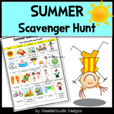 Summer Printable Scavenger Hunt Game -- Fun Outdoor Activity