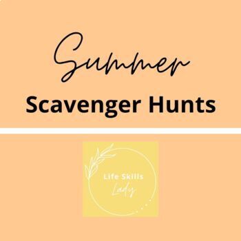 Preview of Summer Scavenger Hunts
