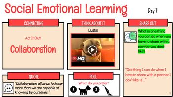 Preview of Summer School 40 SEL Lessons for ELL with Wordless Videos