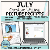 Summer School Creative Writing July  Picture Prompts Activ