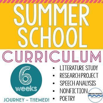 Preview of Summer School Curriculum Bundle - 6 Weeks of Journey-Themed Units