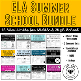 Fun & Creative Summer School ELA Bundle for Middle & High 