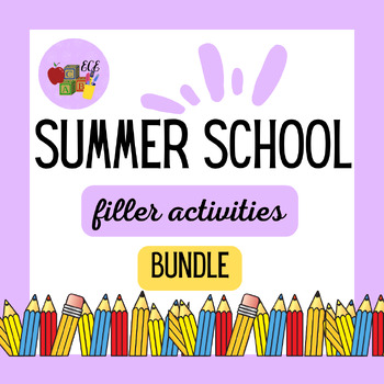 Preview of Summer School Filler Activities Bundle