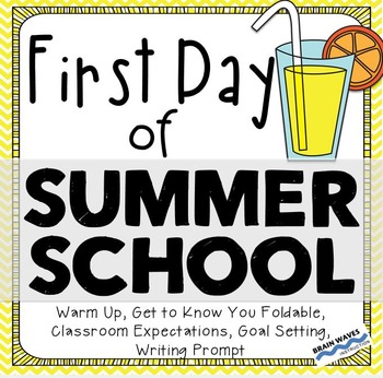 Preview of Summer School - First Day of Summer School Activities